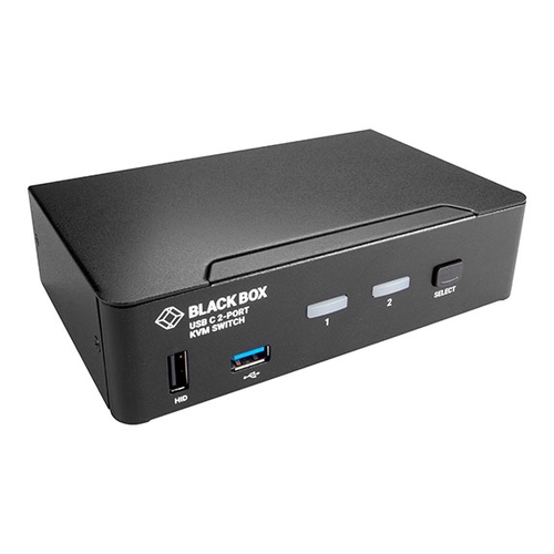 KVMC4K-2P, Switch KVM da tavolo, USB-C 4K DisplayPort, 2 porte - Black Box