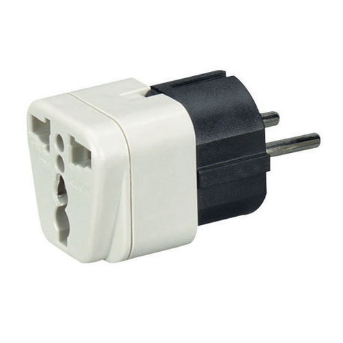 MC167A, Power Plug Adapter - US to Europe, Middle East, Africa, Asia, &  South America - Black Box