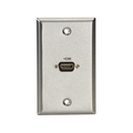 A/V Stainless Wallplate, Single-Gang