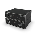 Extender KVM MST serie KVXHP su CATx/fibra - Quad-monitor, DisplayPort 4K, hub USB 2.0, seriale, audio, video locale