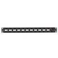 Pannello patch CAT6A, 24 porte, Livello componente 110, 1U, PoE+