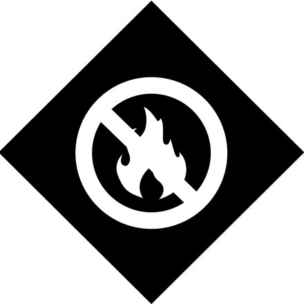 Nessun simbolo antincendio